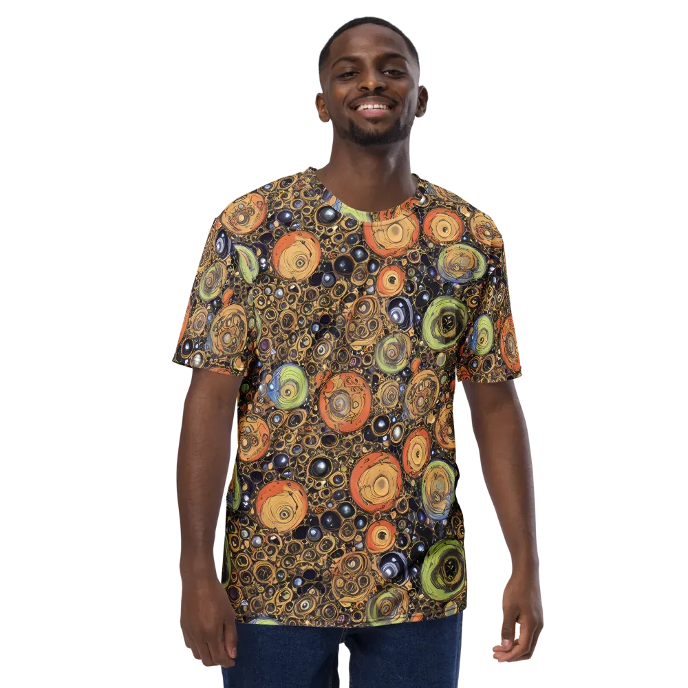 Crescent Echoes on Men's Crew Neck T-Shirt — Front