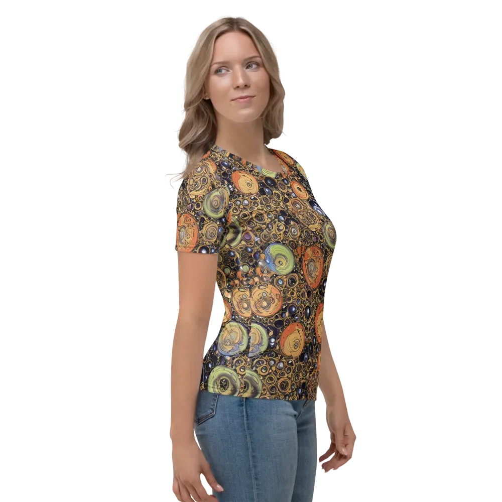 Crescent Echoes on Women's Crew Neck T-Shirt — Right