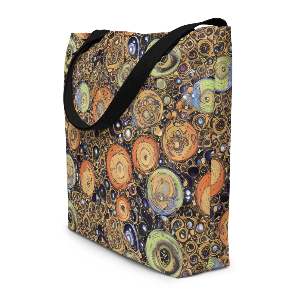 Crescent Echoes on Large Tote Bag W/ Pocket — Front