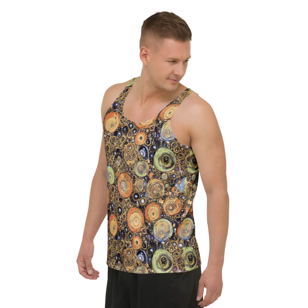 Crescent Echoes on Men's Tank Top — Left Front