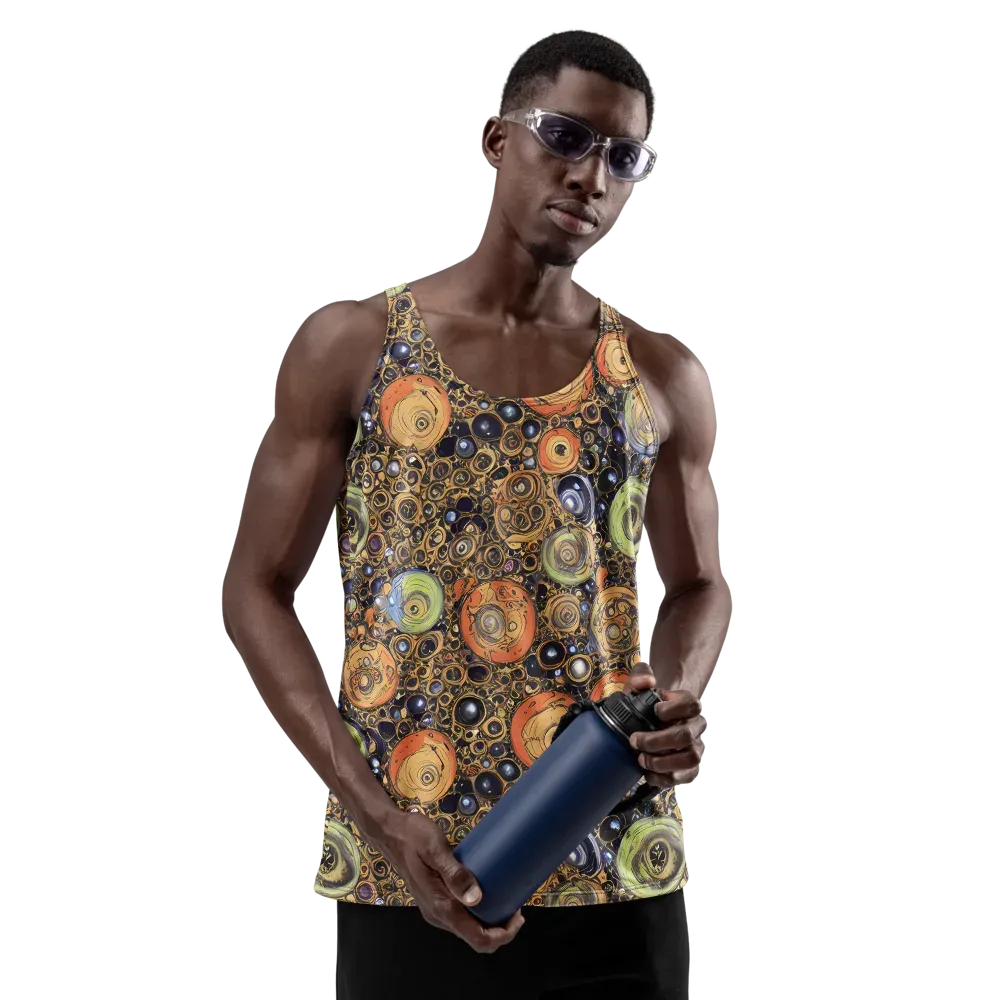 Crescent Echoes on Men's Tank Top — Front