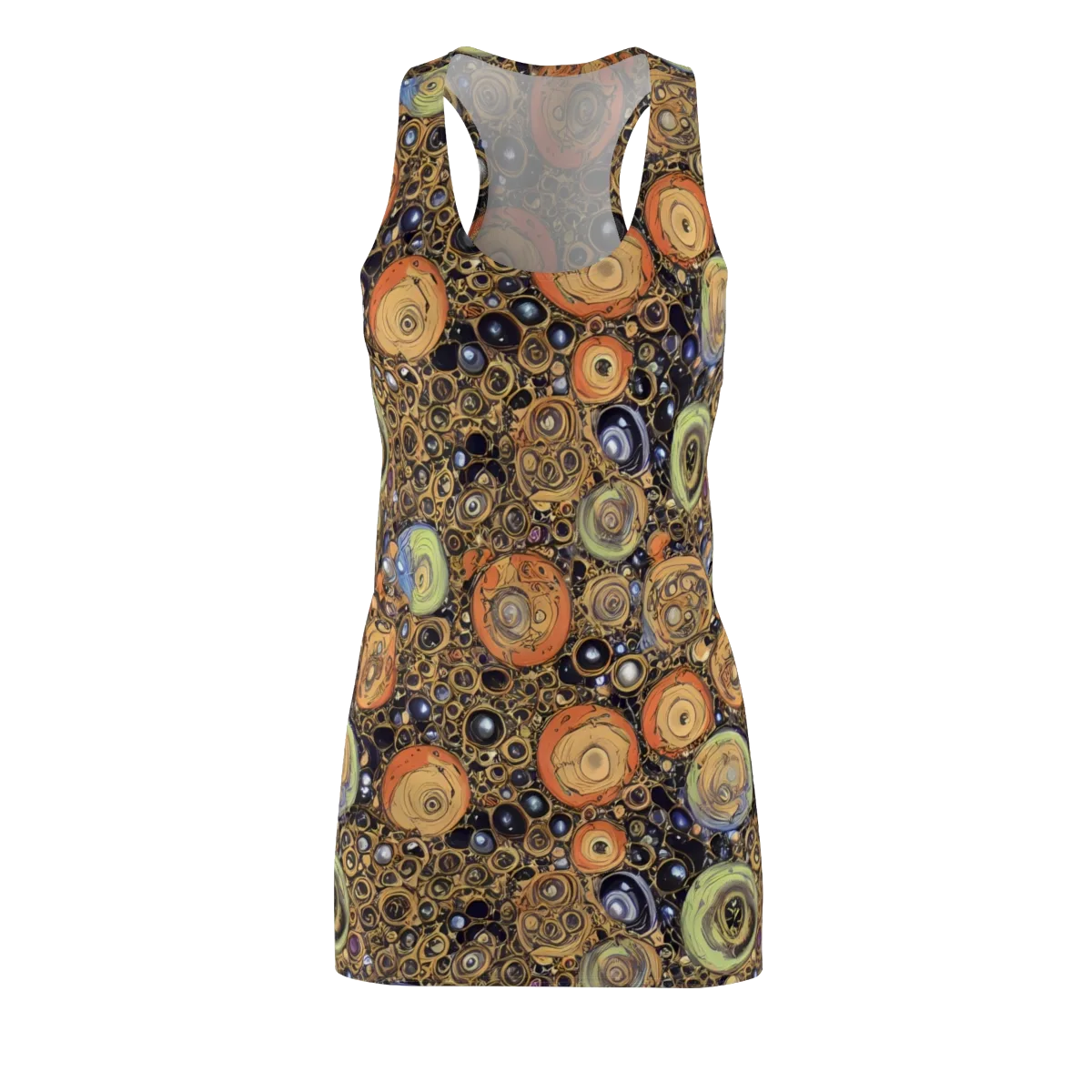 Crescent Echoes on Racerback Dress — Front
