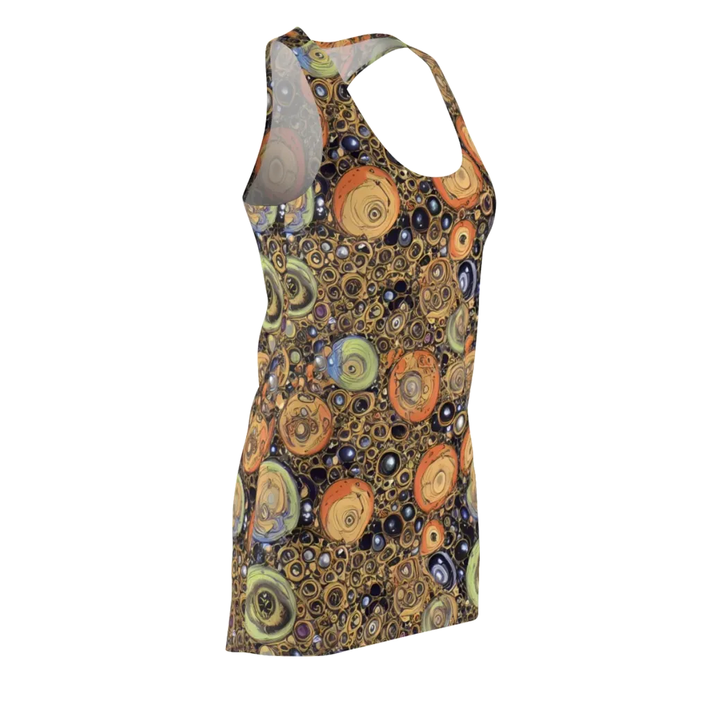 Crescent Echoes on Racerback Dress — Front Side