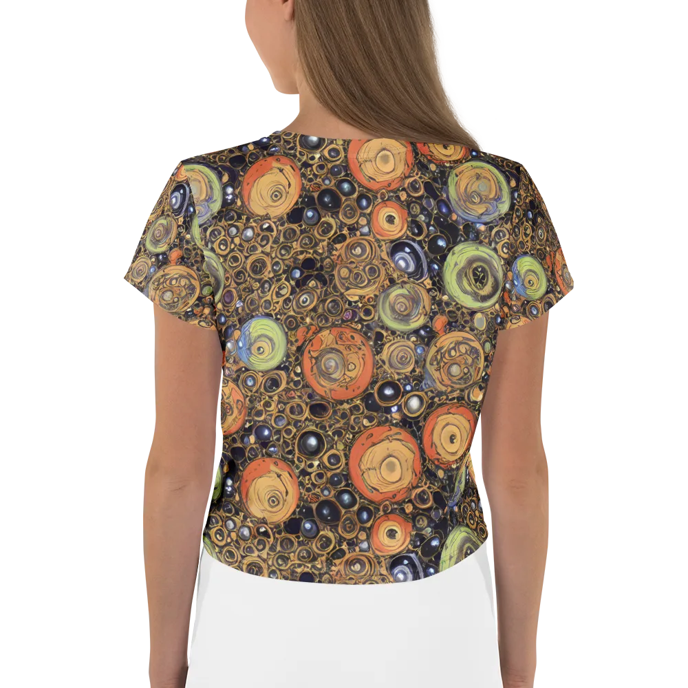 Crescent Echoes on Crop Tee — Back
