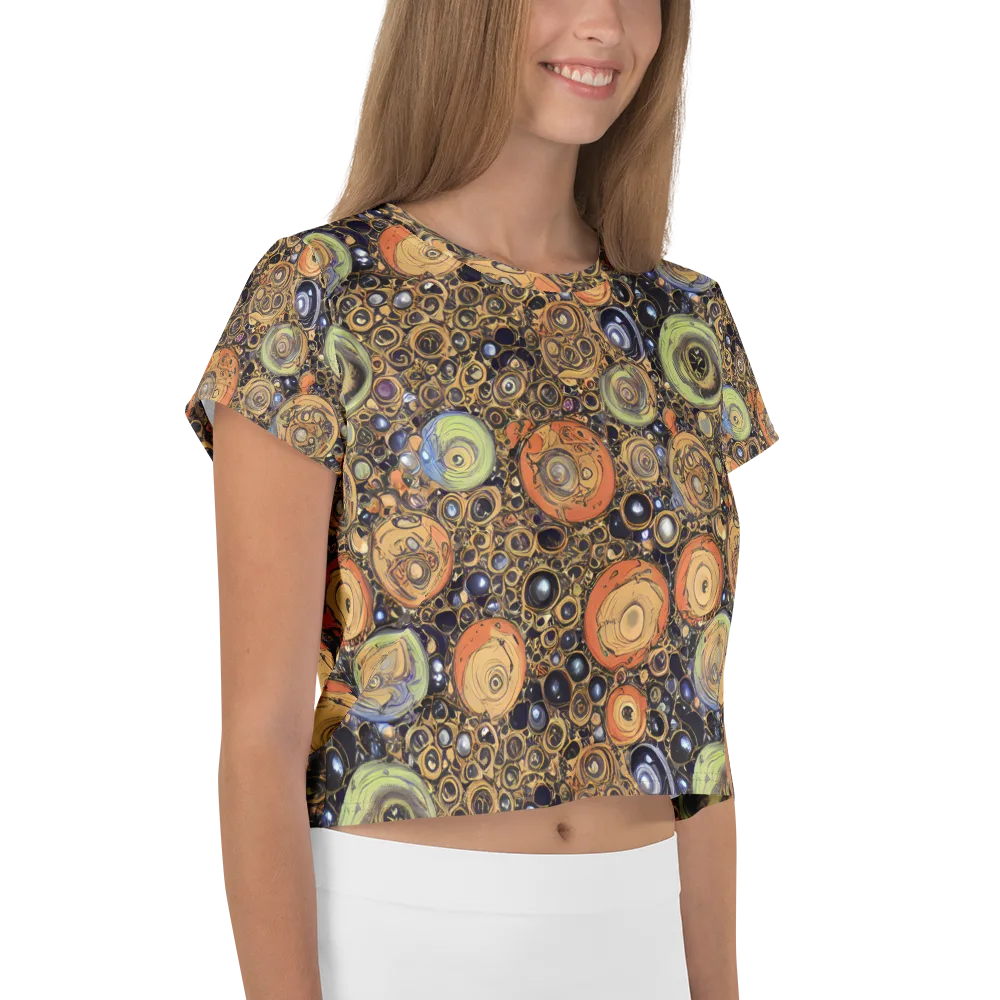 Crescent Echoes on Crop Tee — Right