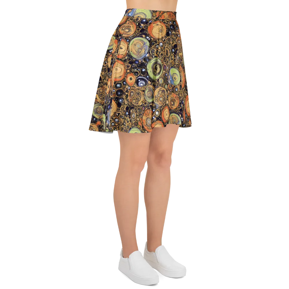 Crescent Echoes on Skater Skirt — Right