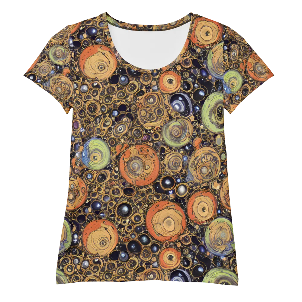 Crescent Echoes on Women's Athletic T-Shirt — Front