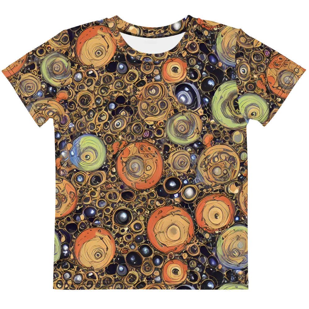 Crescent Echoes on Kids Crew Neck T-Shirt — Front