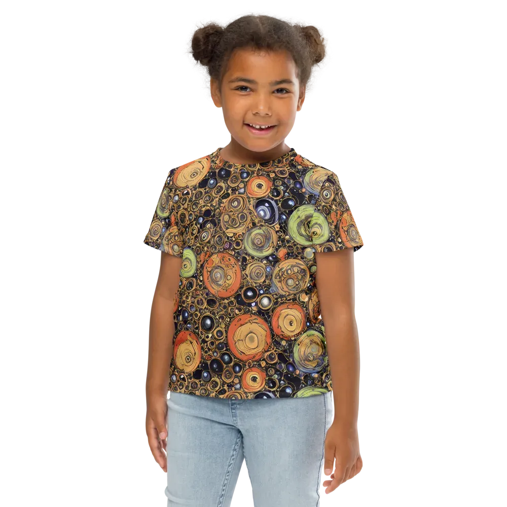 Crescent Echoes on Kids Crew Neck T-Shirt — Front