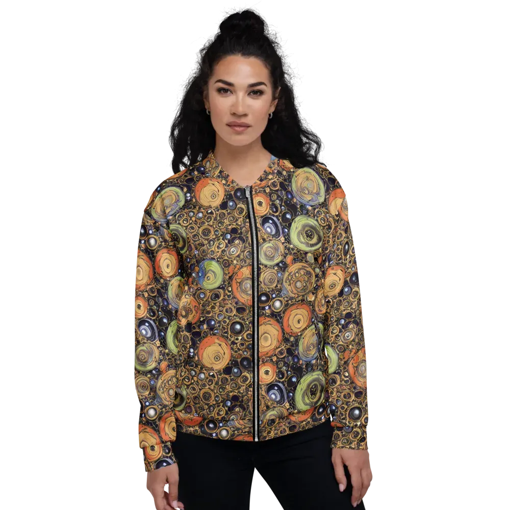 Crescent Echoes on Bomber Jacket — Front