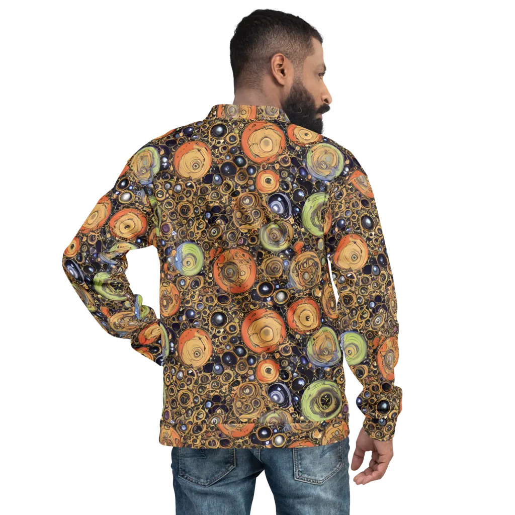Crescent Echoes on Bomber Jacket — Back