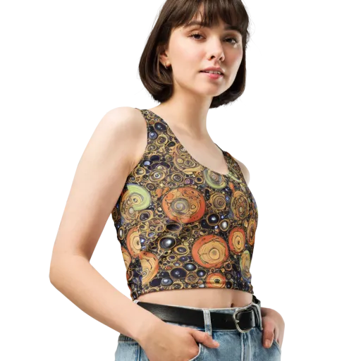 Crescent Echoes on a Crop Top