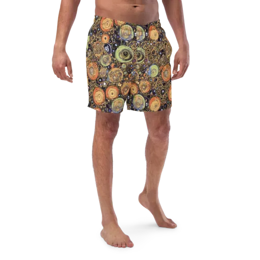 Crescent Echoes on a Swim Trunks