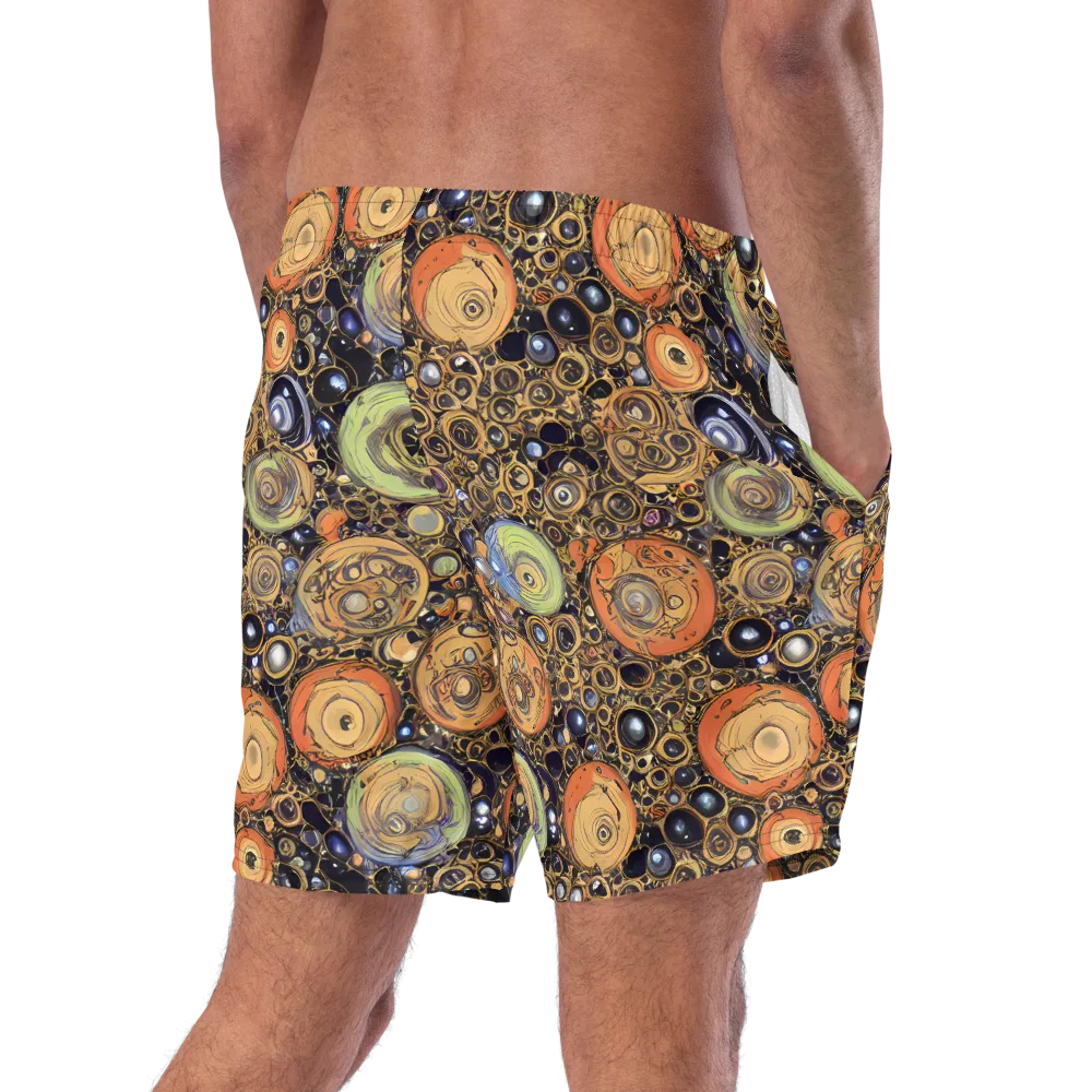 Crescent Echoes on Swim Trunks — Right Back