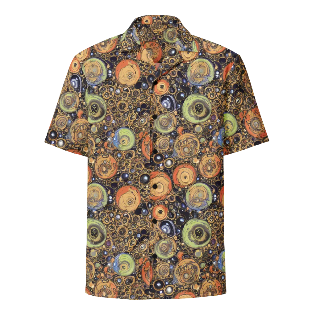 Crescent Echoes on Button Shirt — Front