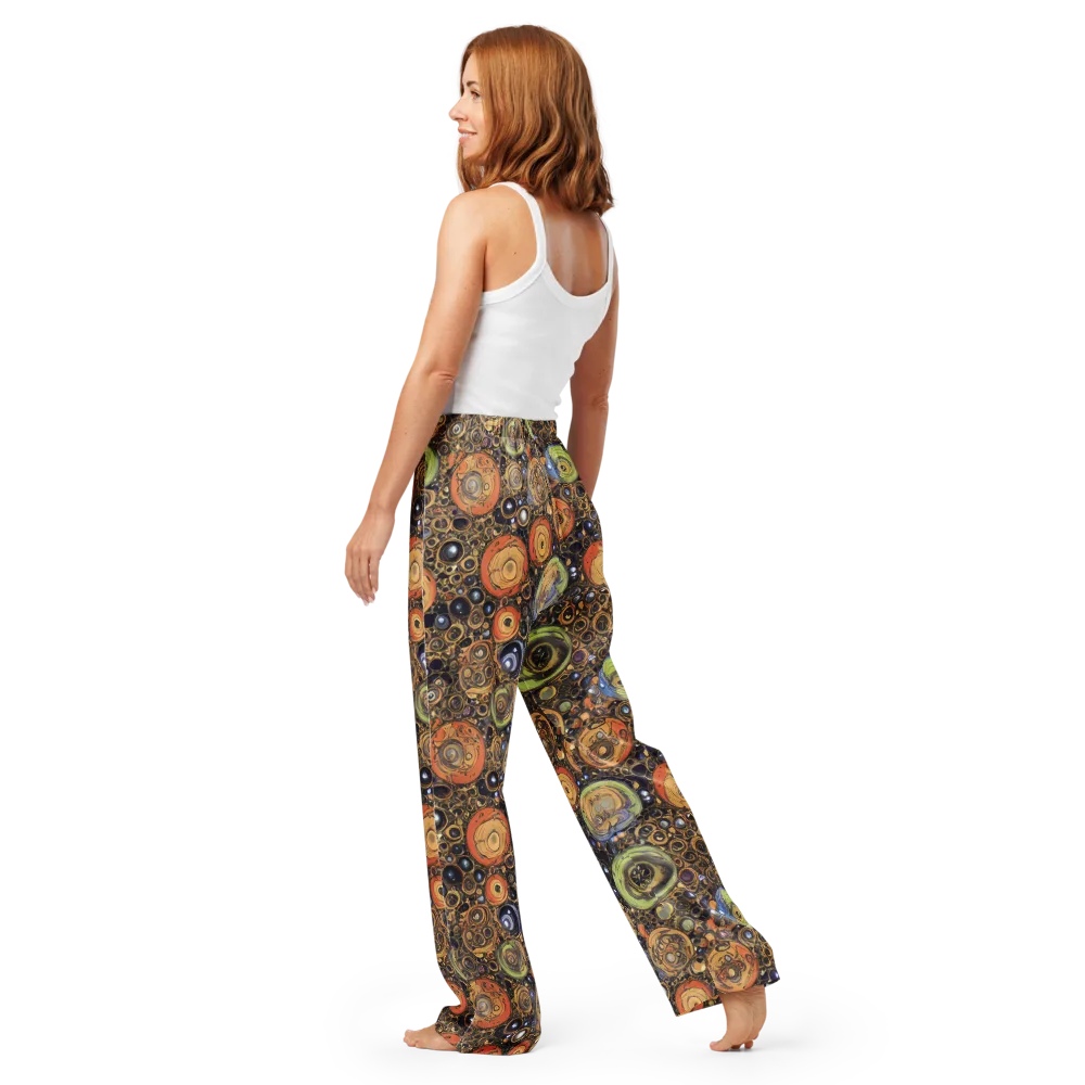 Crescent Echoes on Women's Pajama Pants — Back