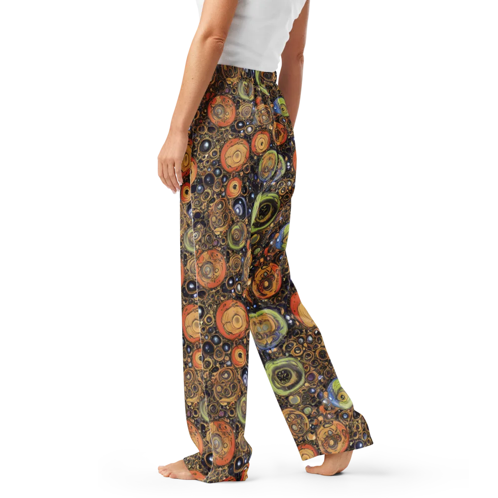 Crescent Echoes on Women's Pajama Pants — Left