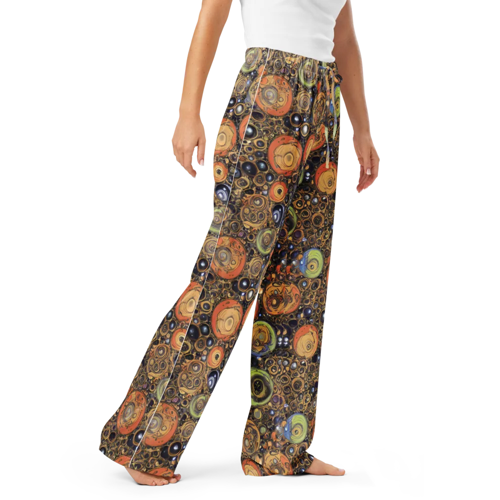 Crescent Echoes on Women's Pajama Pants — Right Front