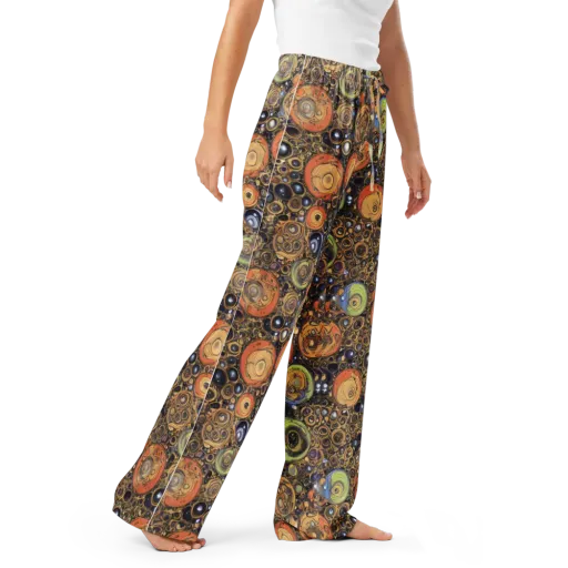 Crescent Echoes on a Women's Pajama Pants
