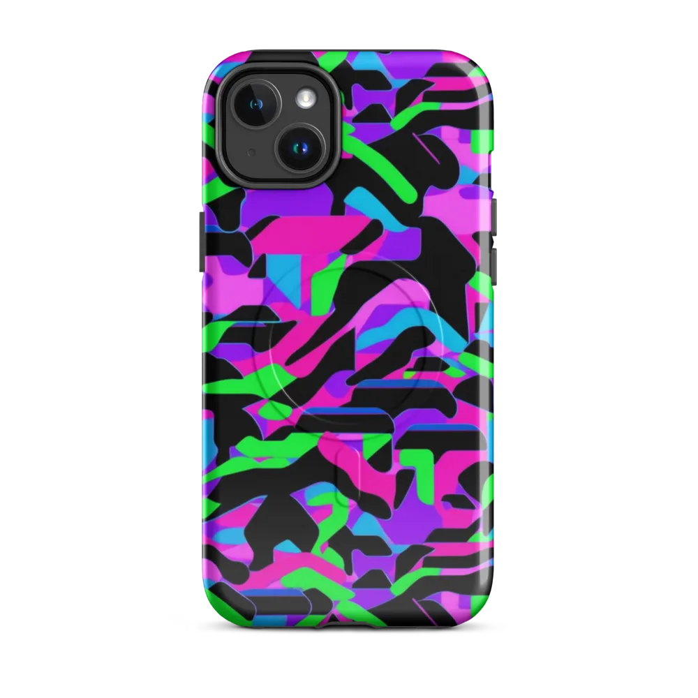 Neon Ink Drift on MagSafe Tough Case for iPhone® — Front