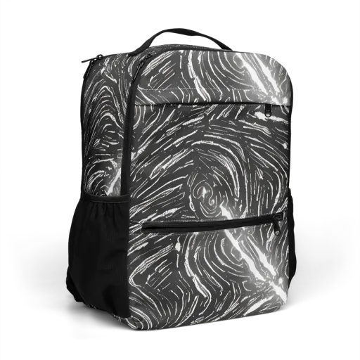 Silver Swirl on a Utility Backpack