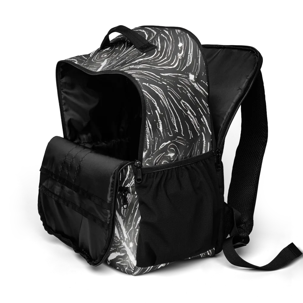 Silver Swirl on Utility Backpack — Product details 2