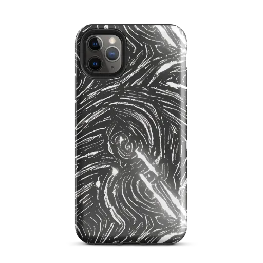 Silver Swirl on a Tough Case for iPhone®