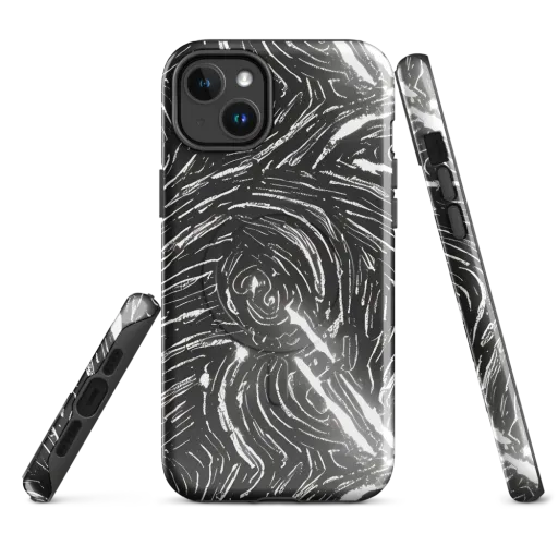 Silver Swirl on a MagSafe Tough Case for iPhone®