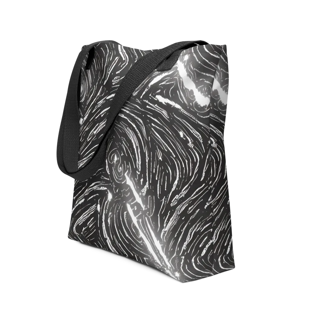 Silver Swirl on Tote Bag — Front
