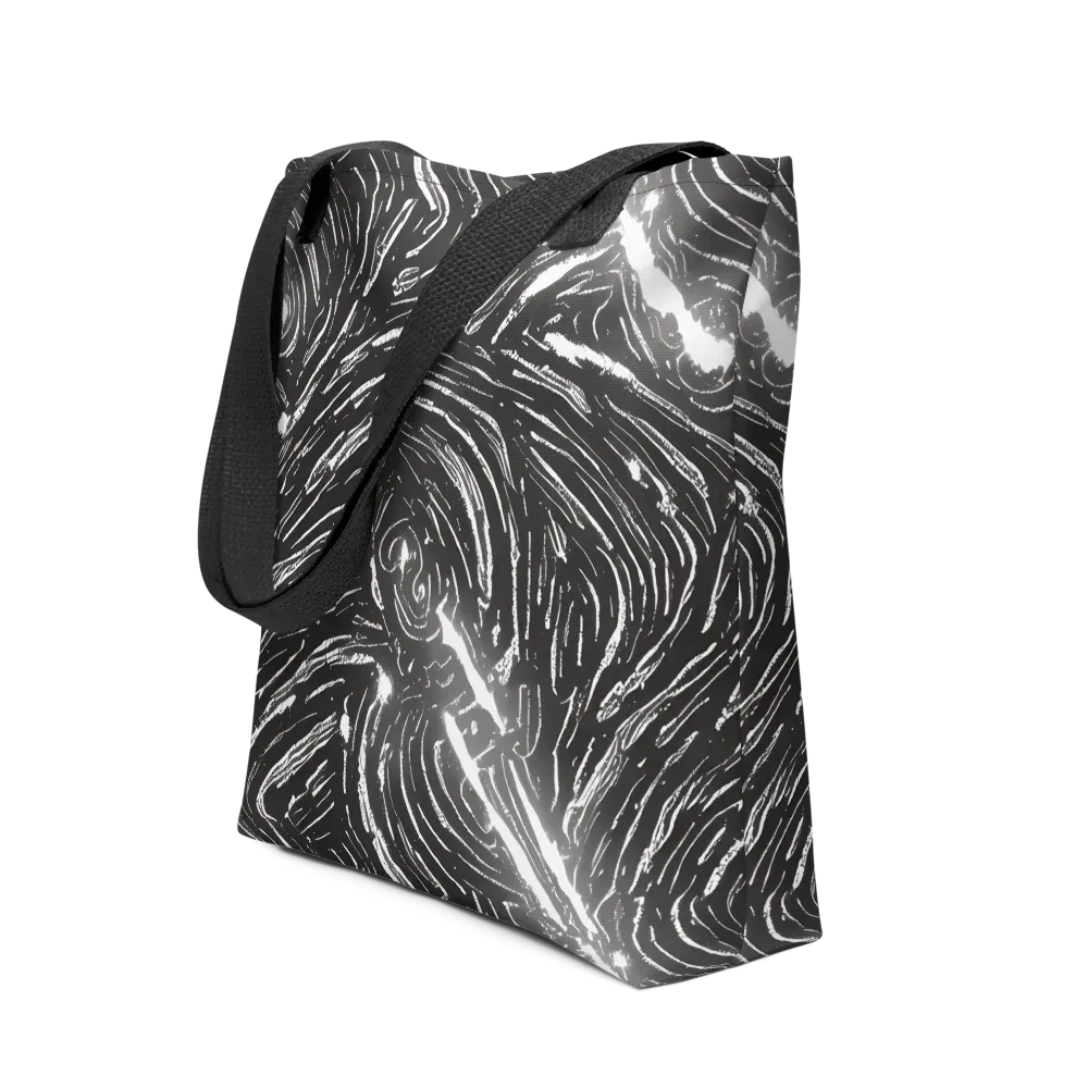 Silver Swirl on Tote Bag — Front