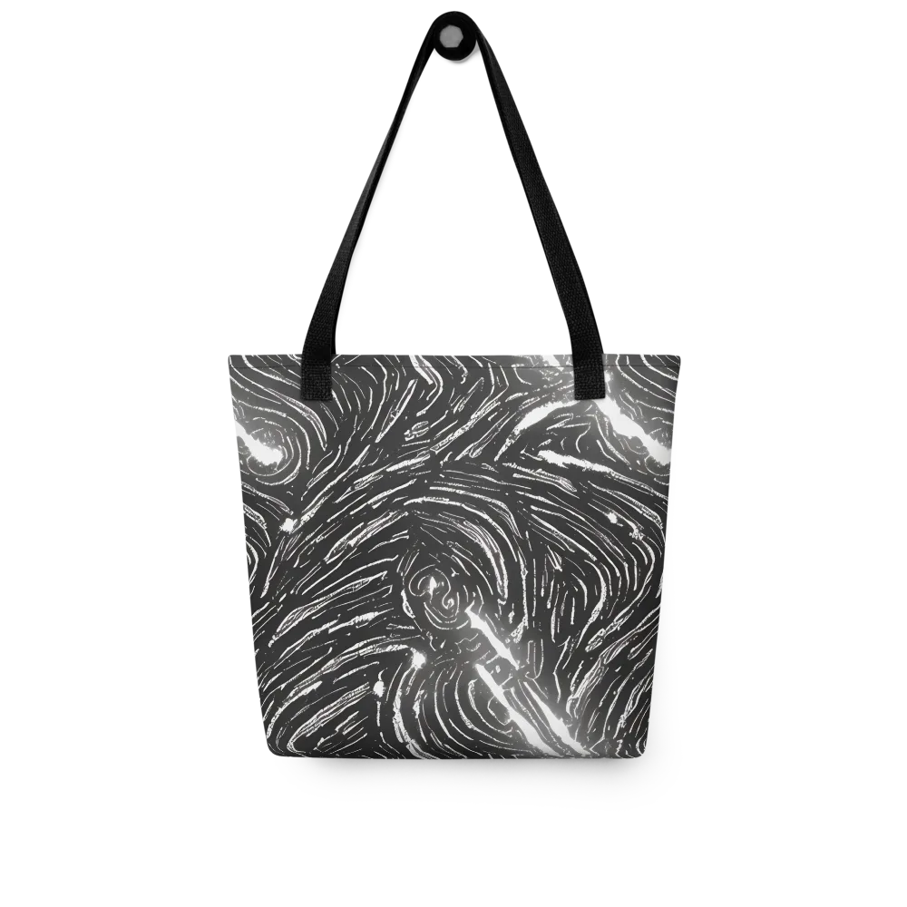 Silver Swirl on Tote Bag — Front