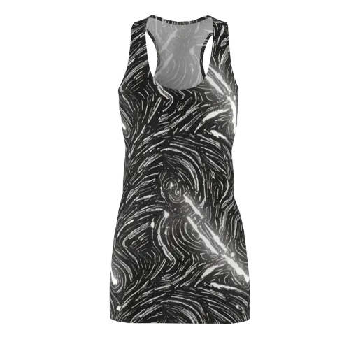 Silver Swirl on a Racerback Dress
