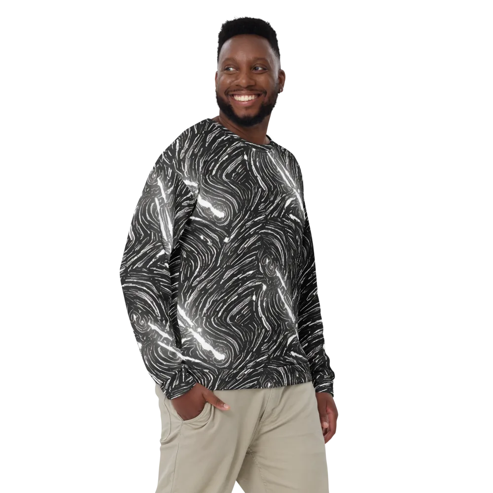 Silver Swirl on Sweatshirt — Front