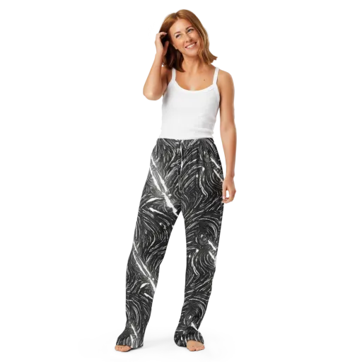 Silver Swirl on a Women's Pajama Pants