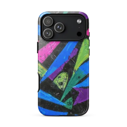 Neon Brushwork on a Tough Case for iPhone®
