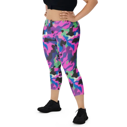 Chromatic Outburst on a Capri Leggings