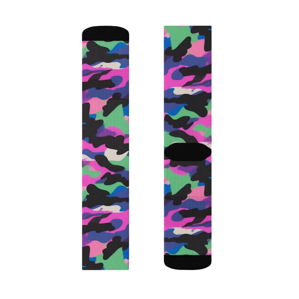 Chromatic Outburst on Socks — Left Sock