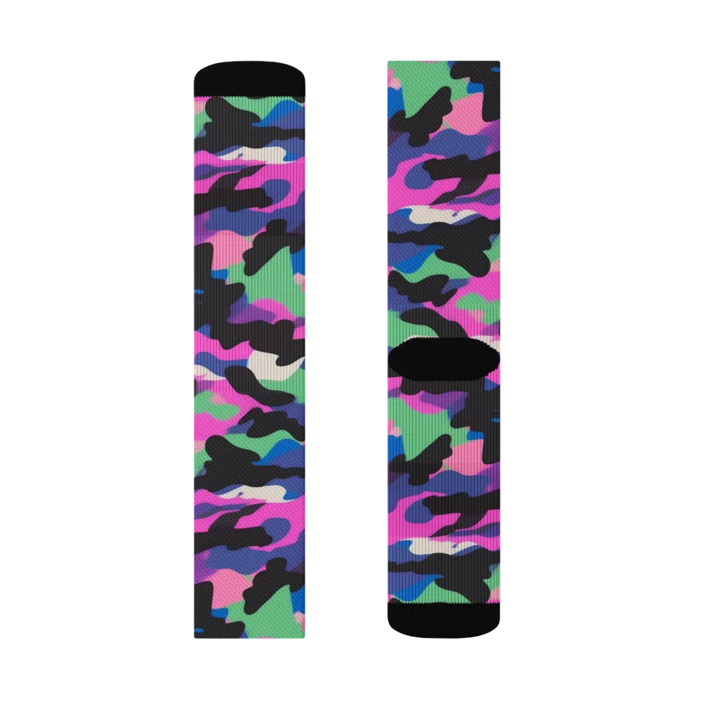 Chromatic Outburst on Socks — Right Sock