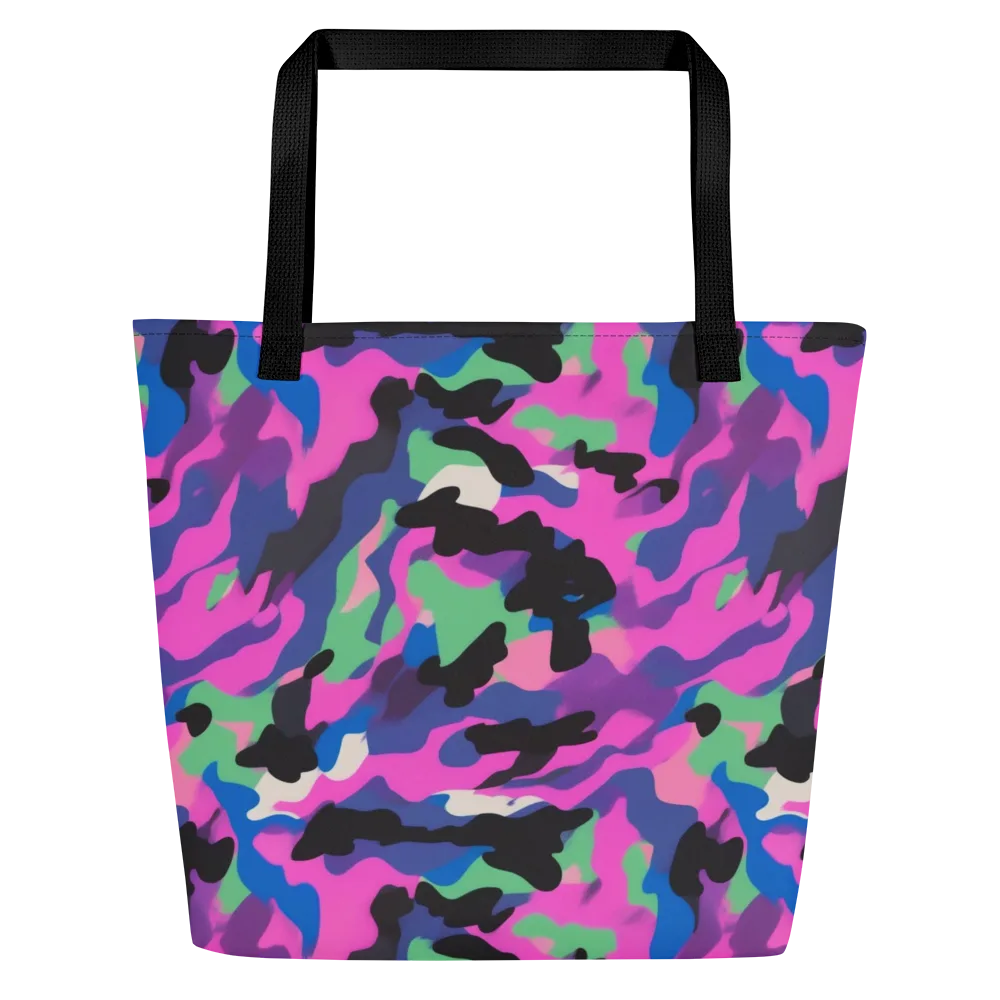 Chromatic Outburst on Large Tote Bag W/ Pocket — Front