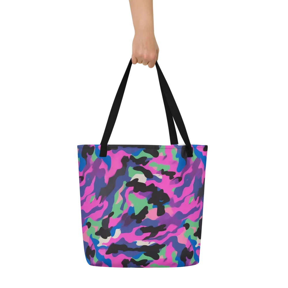 Chromatic Outburst on Large Tote Bag W/ Pocket — Front