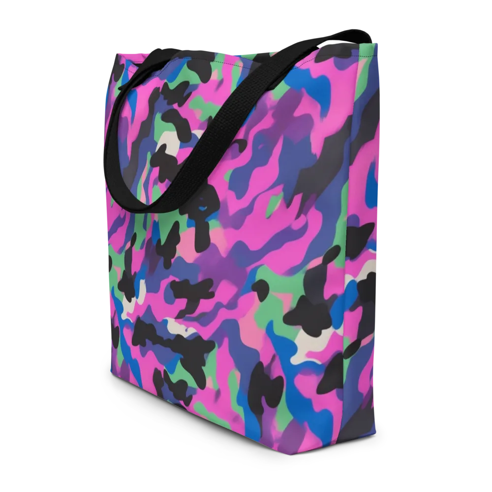 Chromatic Outburst on Large Tote Bag W/ Pocket — Front