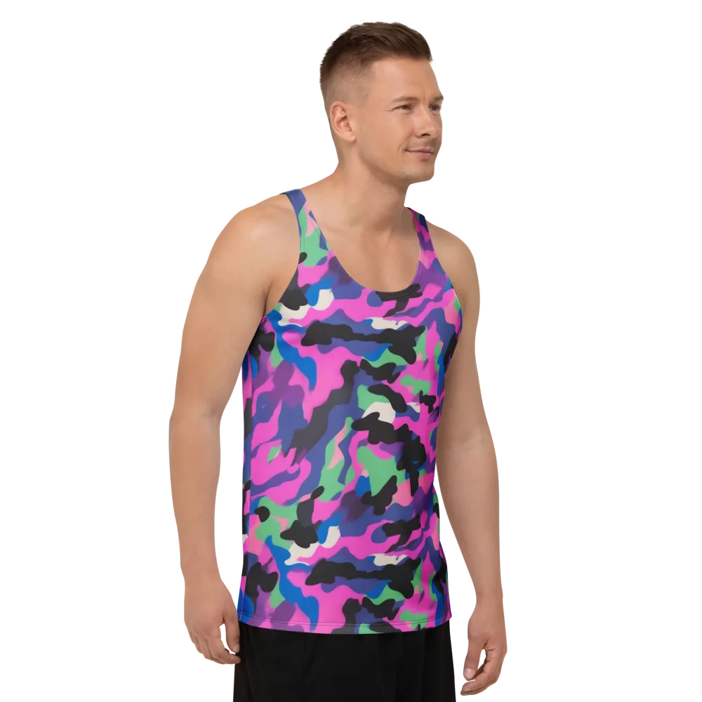 Chromatic Outburst on Men's Tank Top — Right Front