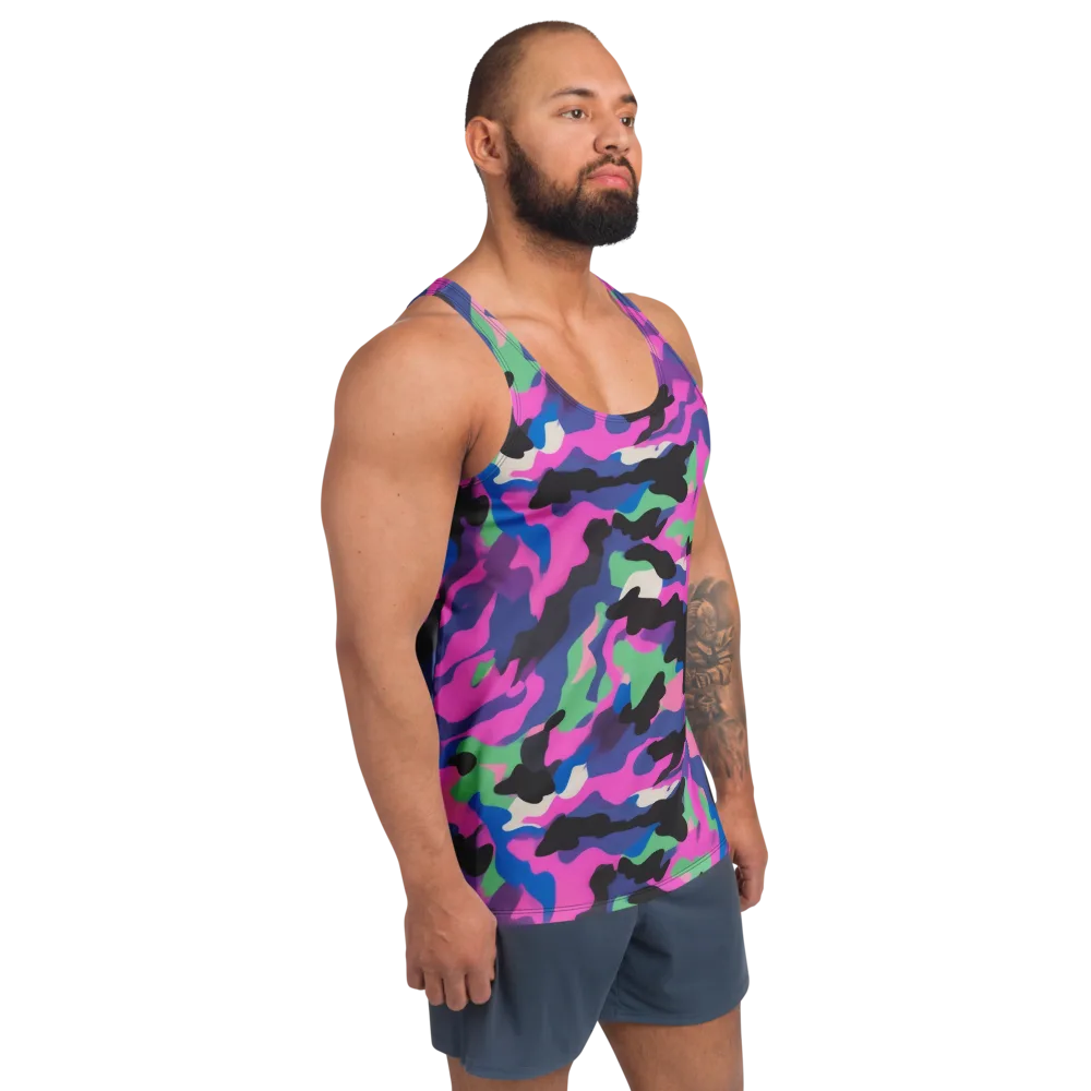 Chromatic Outburst on Men's Tank Top — Right Front