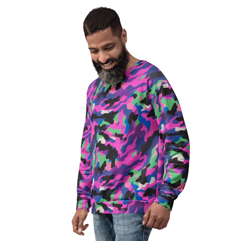 Chromatic Outburst on Sweatshirt — Left Front