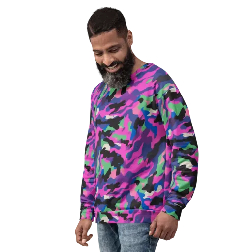 Chromatic Outburst on a Sweatshirt