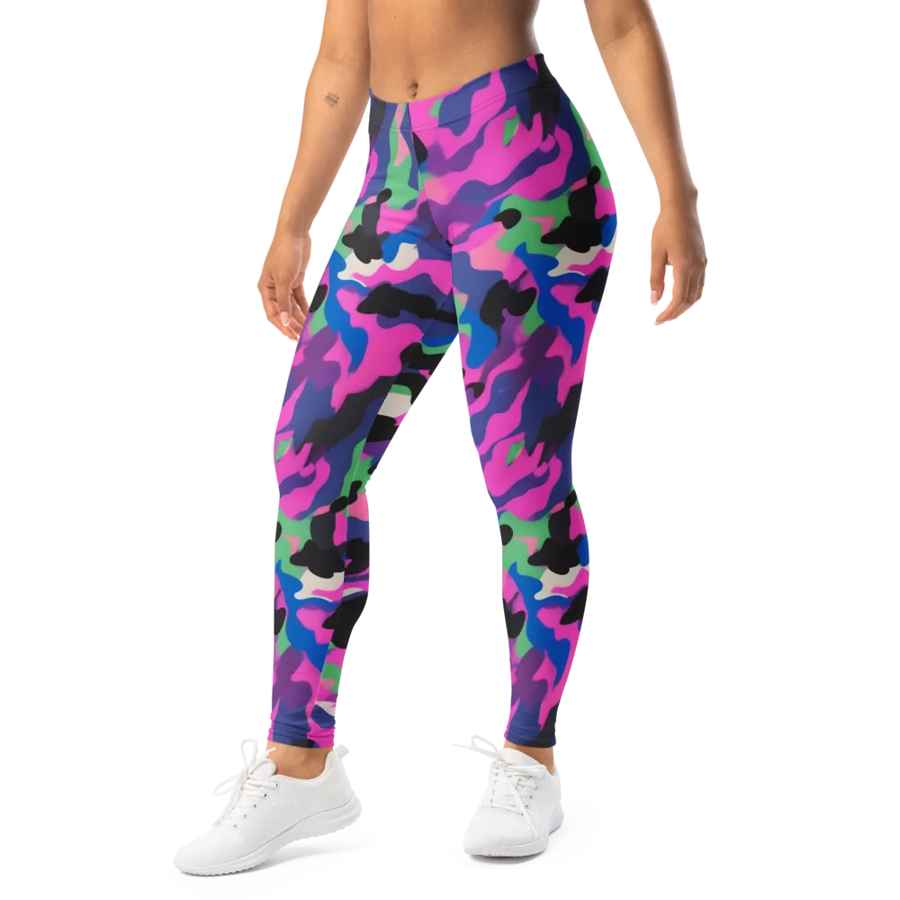 Chromatic Outburst on Leggings — Left Front