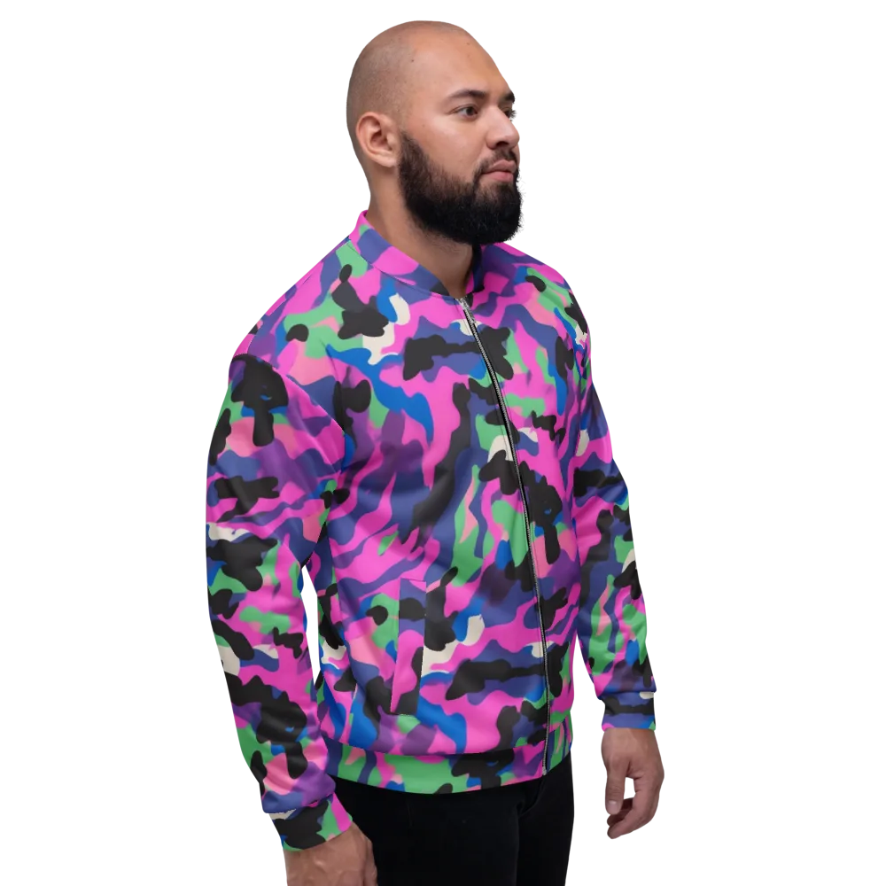Chromatic Outburst on Bomber Jacket — Right