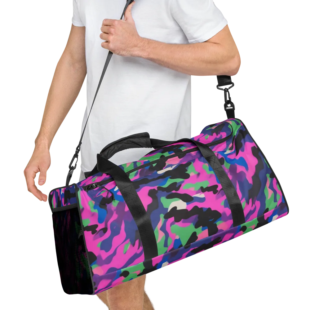 Chromatic Outburst on Duffle Bag — Right Front