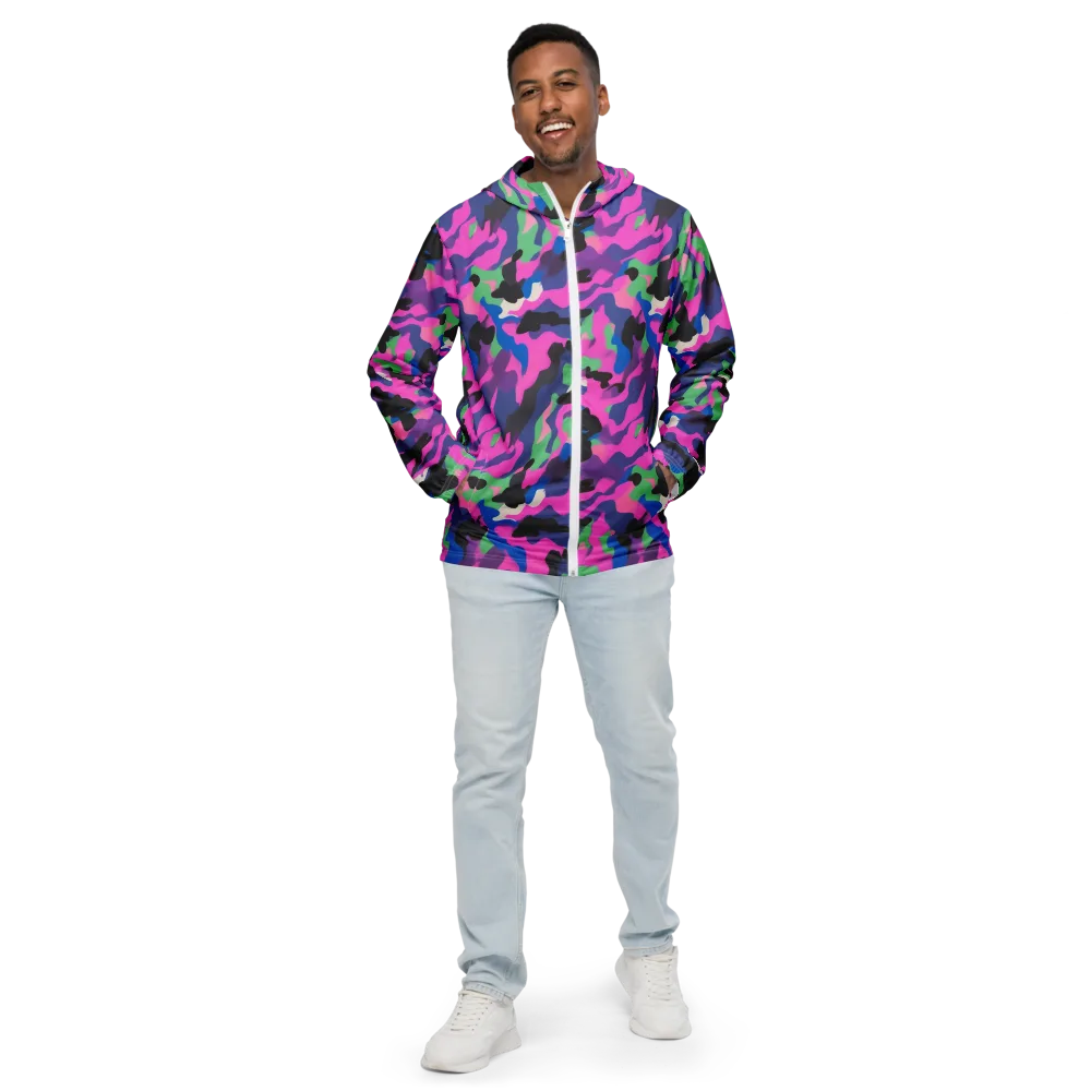 Chromatic Outburst on Men's Windbreaker — Front