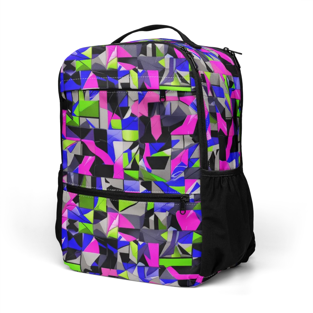 Hypercolor Facets on Utility Backpack — Left Front